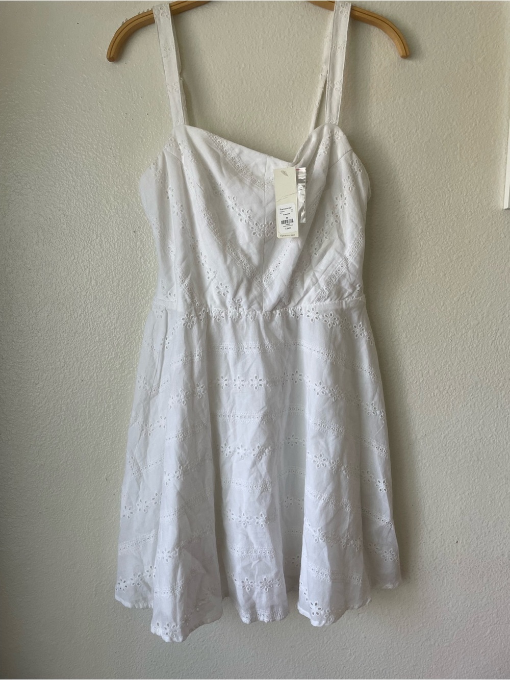 Francesca’s collection white sundress by three pink hearts
